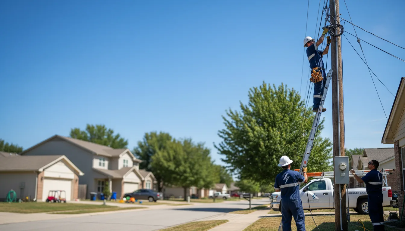 Residential electrician providing installation services in Malvern, OH